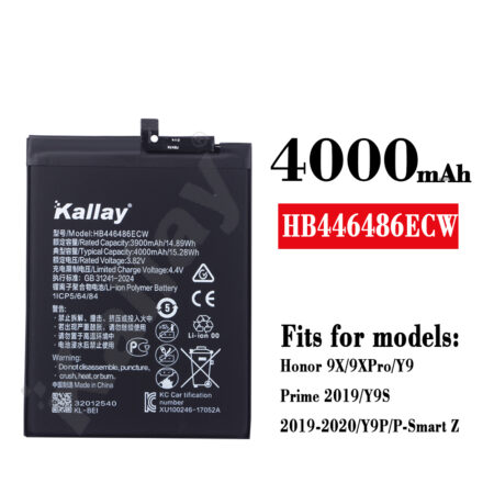 4000mAh HB446486ECE  Replacement Battery For Honor9X/Y9 Prime 2019/Y9S Battery China professional Battery factory suppplier