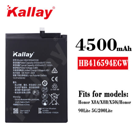 HB416594EGW OEM 4500mah  Original Battery  quality For Huawei Wholesale X8A/X8B/X50i/honor 90 lite 5G/200 lite Mobile Replacement