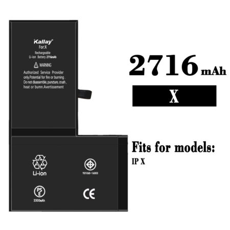 iPhone X Original Capacity 2716mAh Replacement Cell Phone Battery Replacement