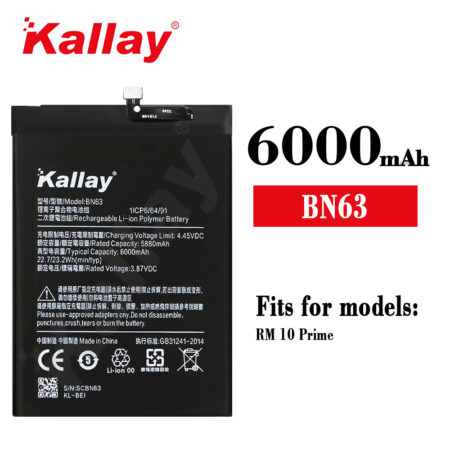 Xiaomi BN63 Original Capacity 6000mAh for Redmi 10 Prime Mobile Phone Battery Replacement