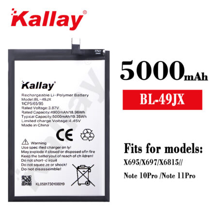 5000mAh Infinix BL-49JX FOR X695/X697/X6815/NOTE 10 PRO/ NOTE 11 PRO Phone Battery Wholesale Factory