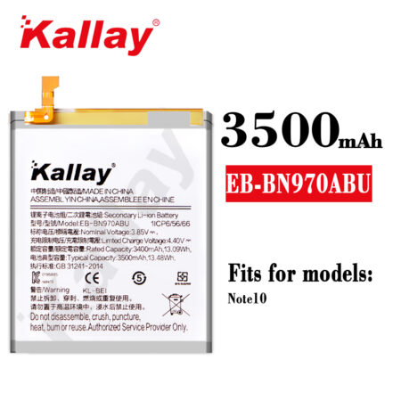 Samsung EB-BN970ABU(3500 mAh) For Samsung  Note 10 Battery Replacement Wholesale Factory