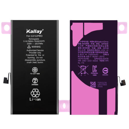 iPhone 12/12 Pro  Ultra Original Capacity 3.83V 3400mAh CE MSDS Batteries For iPhone 12/12 Pro Battery Replacement