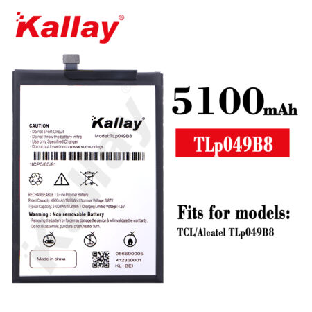 Original Capacity 5100mAh Replacement Phone Battery TLp049B8 For TCL/Alcatel TLp049B8 Battery Replacement