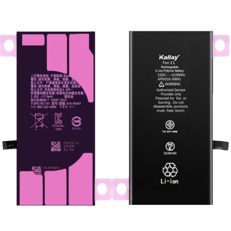 iPhone 11  Original Capacity 3.83V 3110mAh CE MSDS Batteries For iPhone 11 Original Battery Replacement