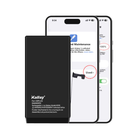 iPhone Diagnostic Battery Super Ultra more than Original Capacity 4800mAh Battery for iPhone 15 PLUS (No pop-up/Health 100%)Battery Replacement