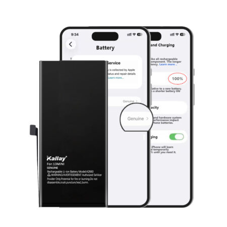 iPhone 13mini  Decode Battery 2580mAh – No Warning, 100% Health, Show Genuine iPhone Battery