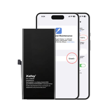 iPhone Diagnostic Battery Super Ultra more than Original Capacity 2580mAh Battery for iPhone 13mini (No pop-up/Health 100%)Battery Replacement