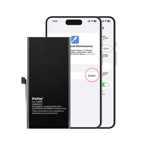 iPhone Diagnostic Battery Super Ultra more than Original Capacity 2520mAh Battery for iPhone 12mini (No pop-up/Health 100%)Battery Replacement
