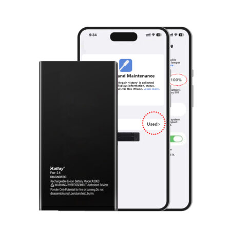 iPhone Diagnostic Battery Super Ultra more than Original Capacity 3670mAh Battery for iPhone 14(No pop-up/Health 100%) Battery Replacement